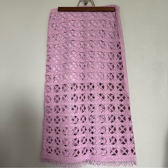 Maje Juliette high-rise Woven Midi Skirt size 38 - Picture 6 of 9